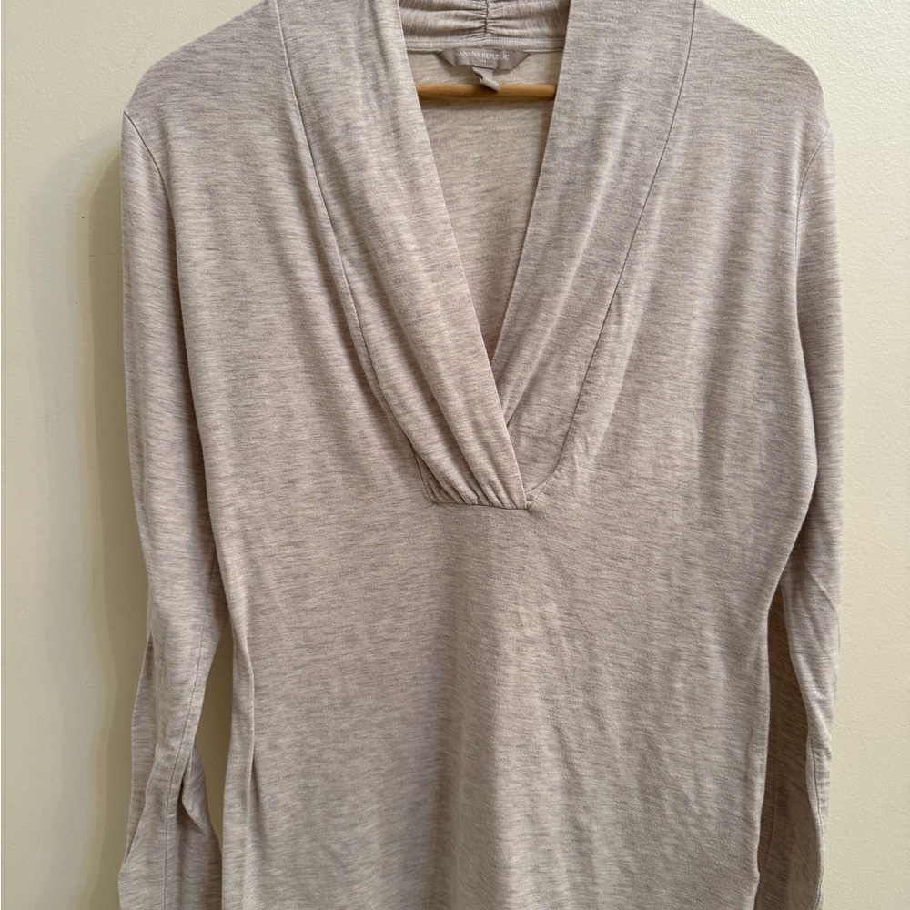 Banana Republic Heather Oatmeal Top